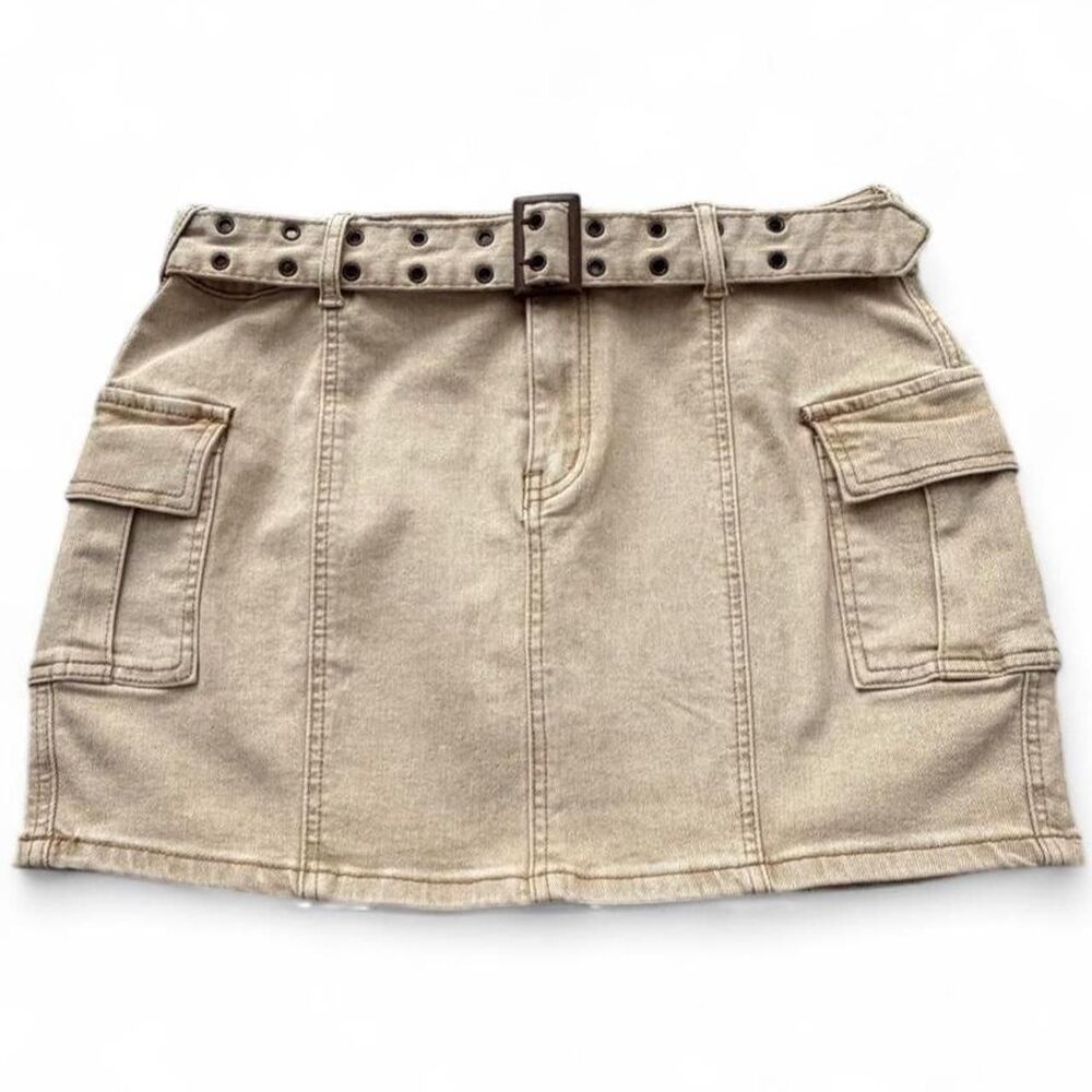 Sincerely-jules-for-bandier Women's Tan and Cream Skirt